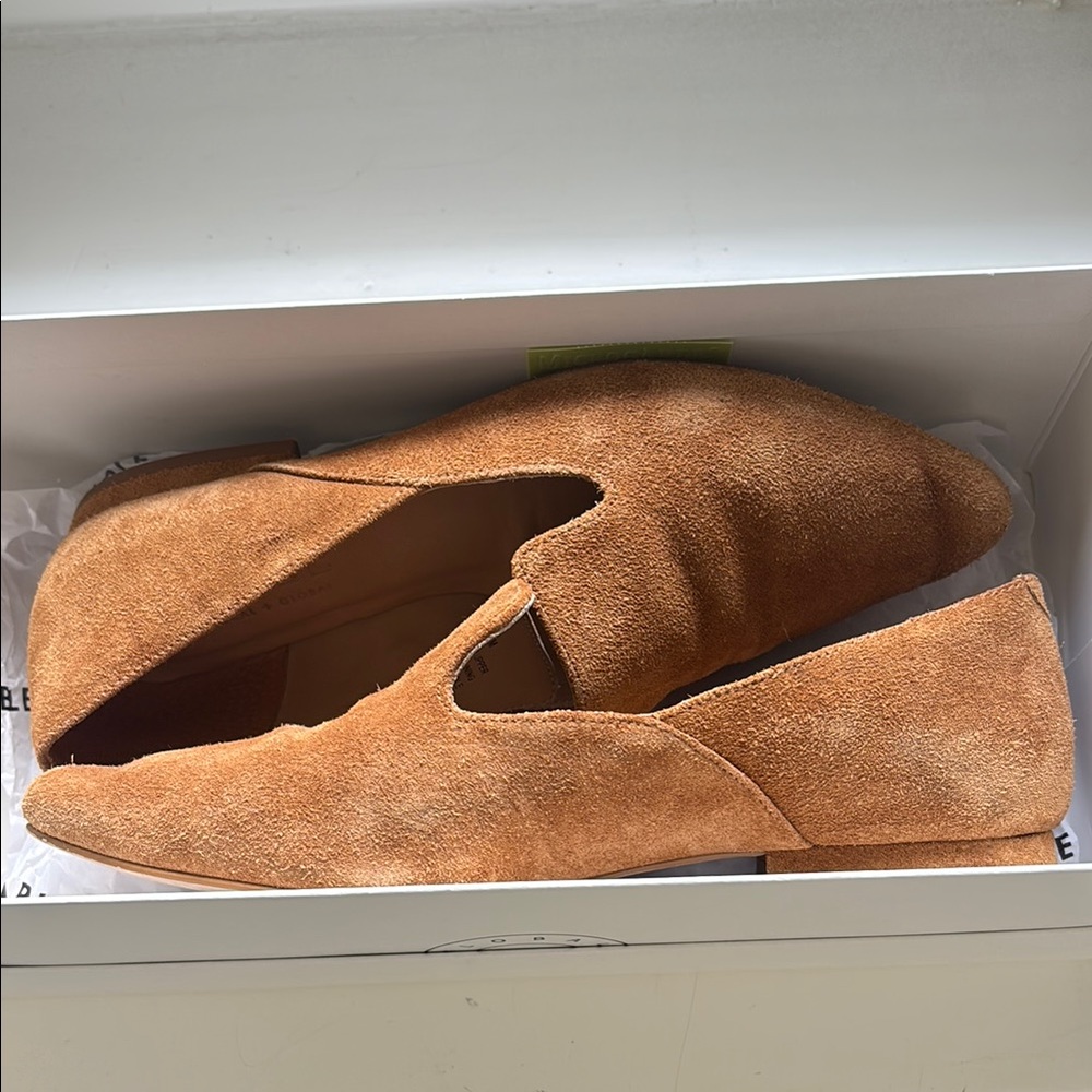 Able Brown Suede Loafers